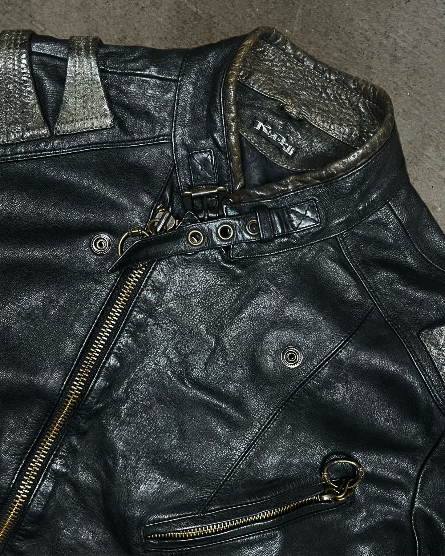 Kmrii 'Dead Rock Orchestra' Leather Jacket