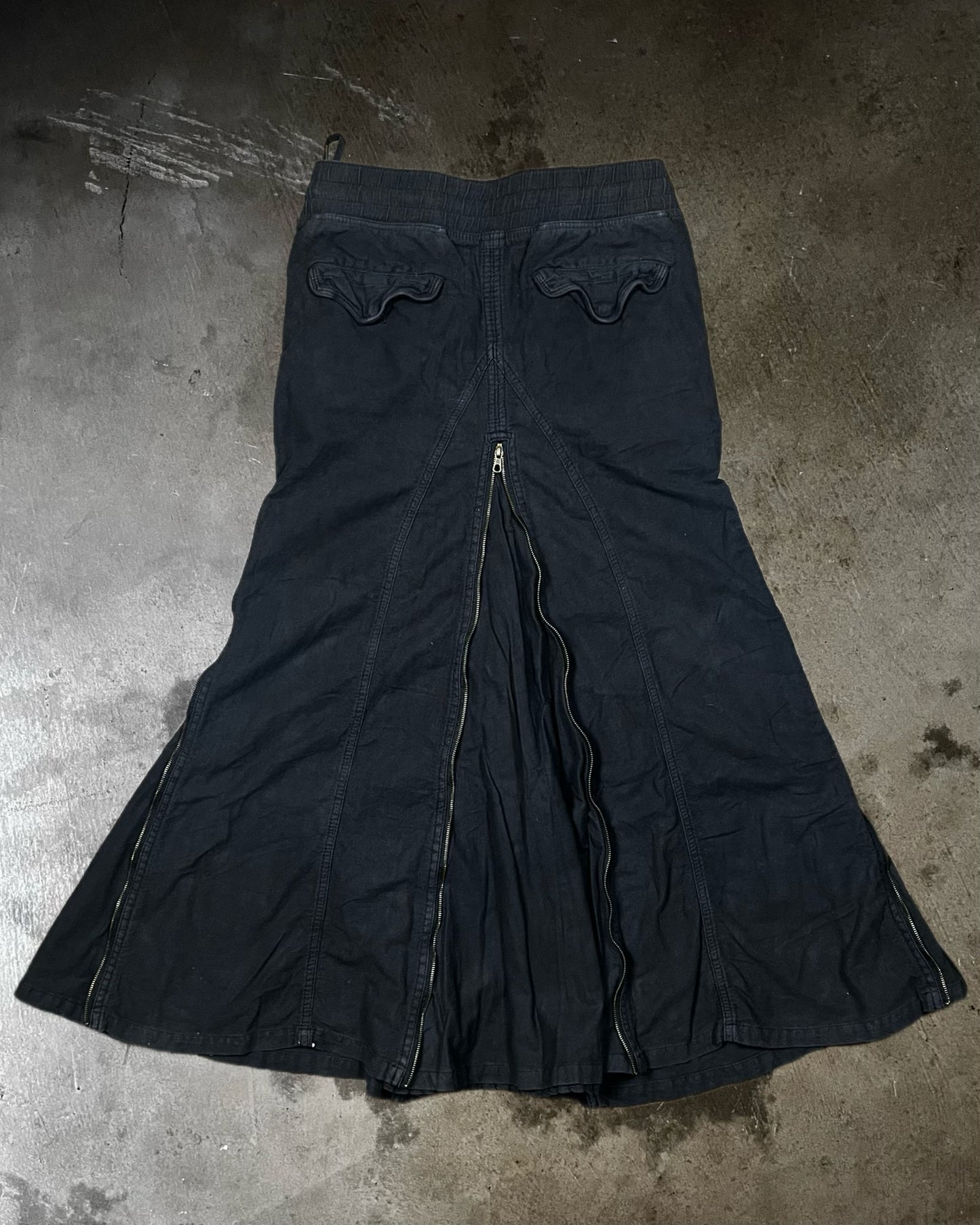 GOA Multi-Zip Maxi Skirt
