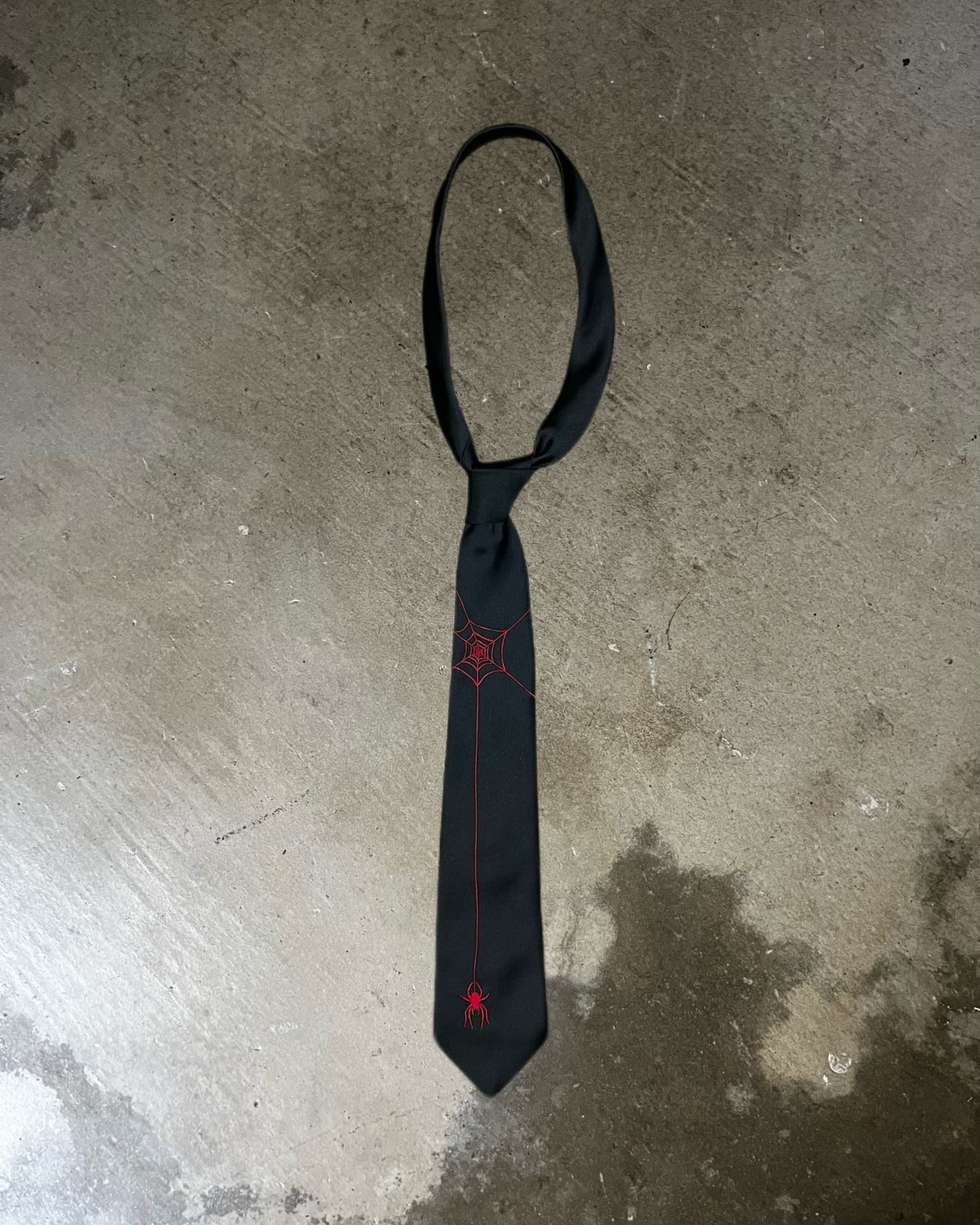 Black Peace Now Spider Web Tie