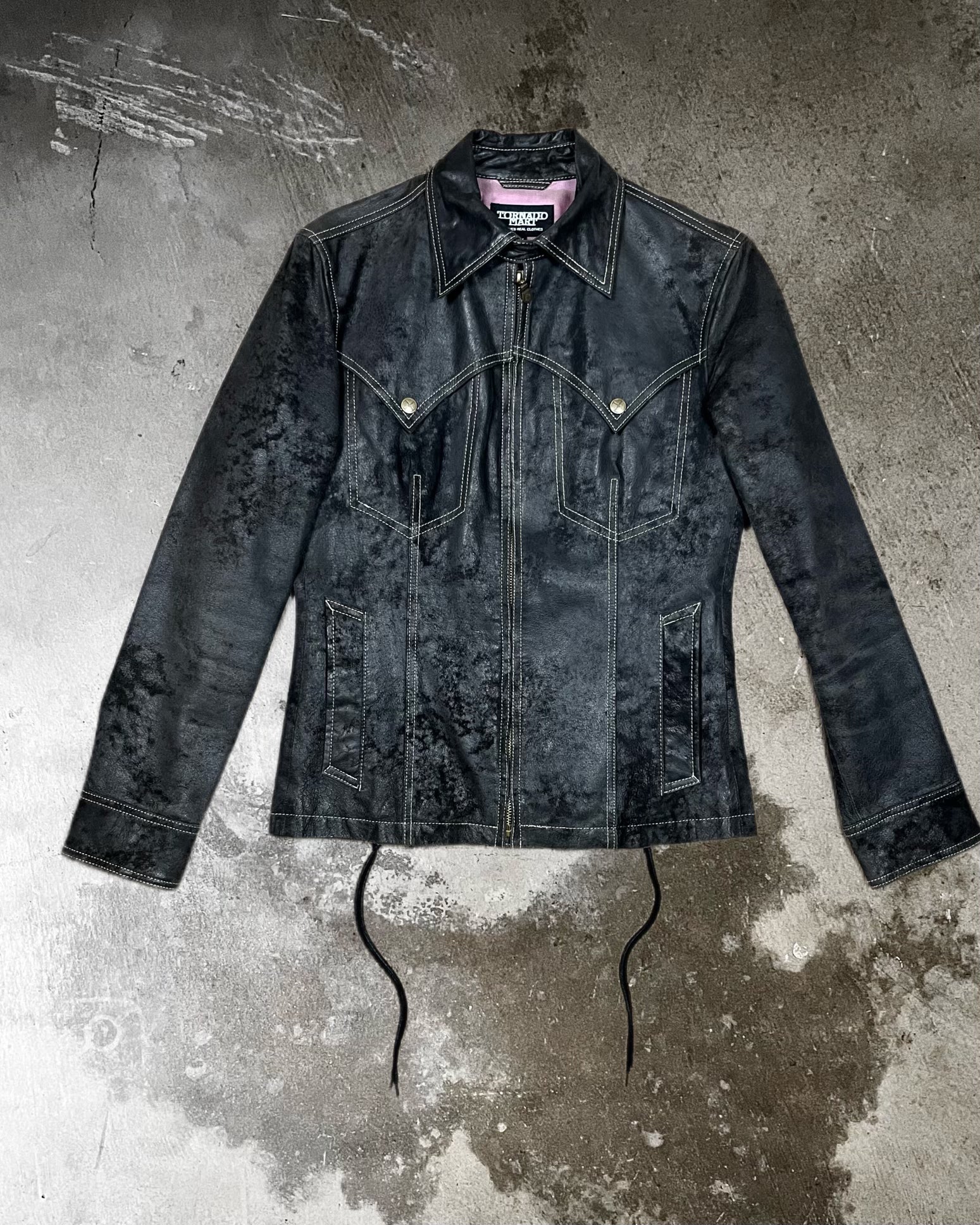 Tornado Mart Backlaced Jacket – FOULMANNERED Tornado Mart Backlaced Jacket – FOULMANNERED