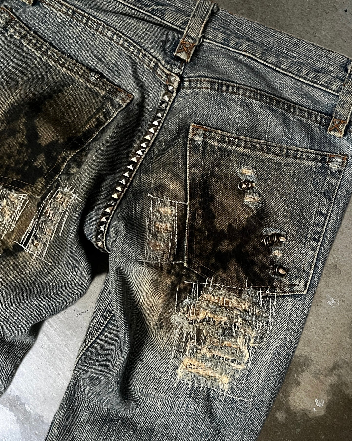 ifsixwasnine Python Studded Mudmax Denim