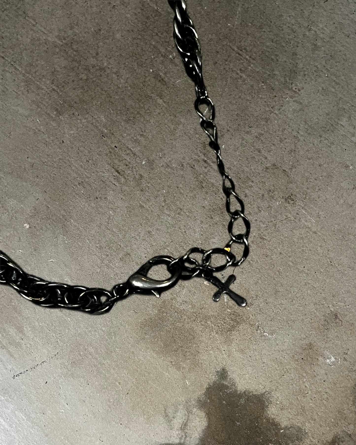 Black Peace Now Multi-Cross Layered Necklace