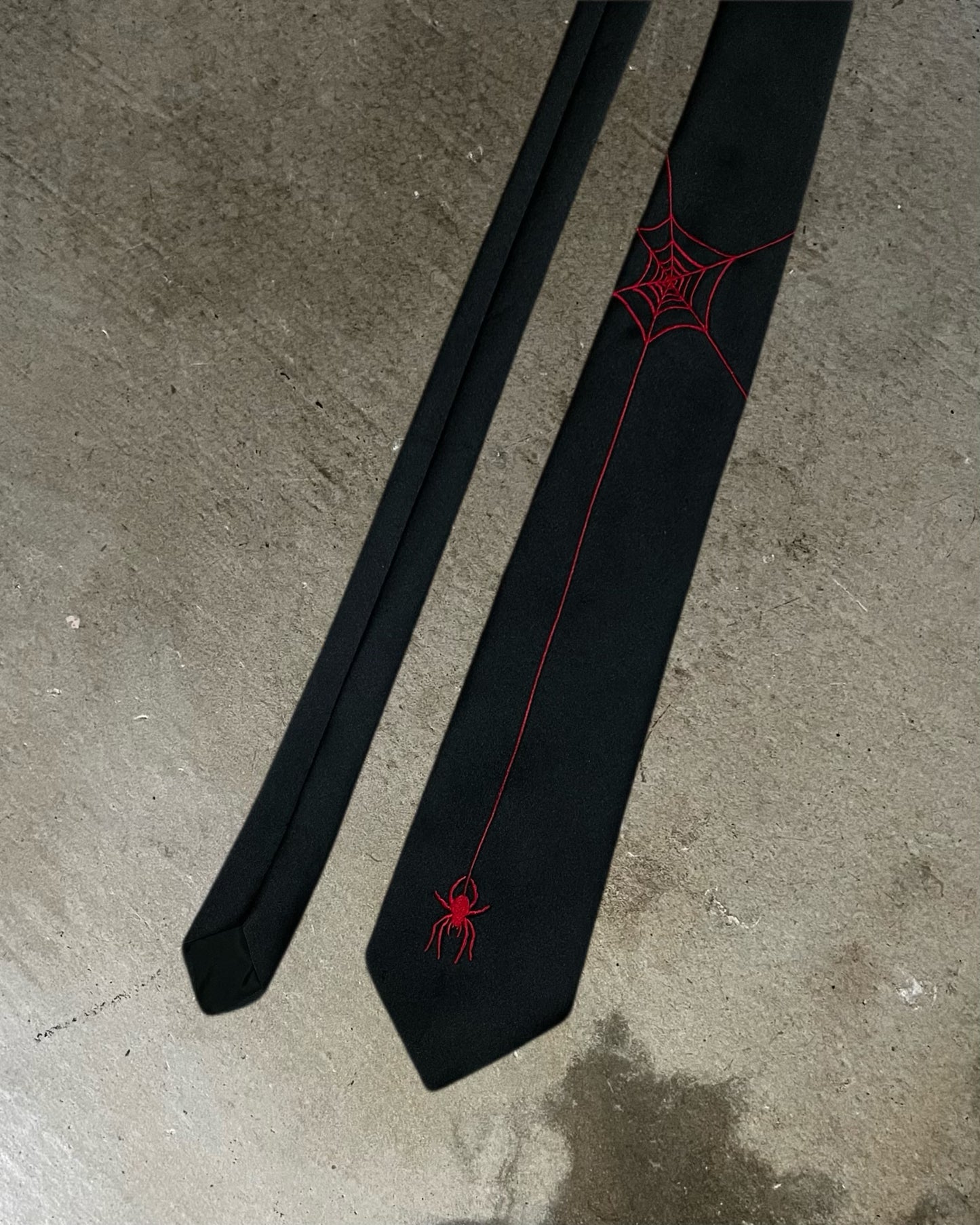 Black Peace Now Spider Web Tie