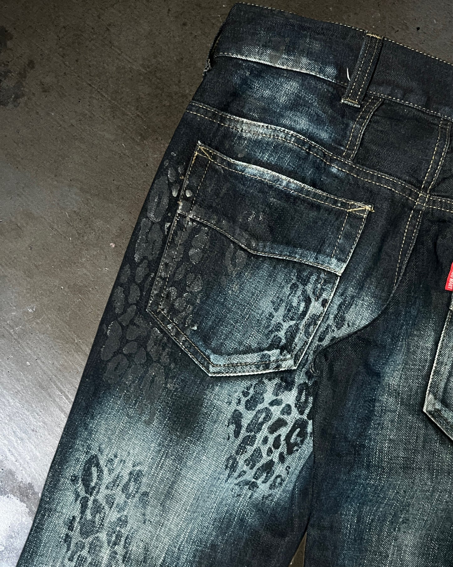 Tornado Mart Cheetah Flare Jeans