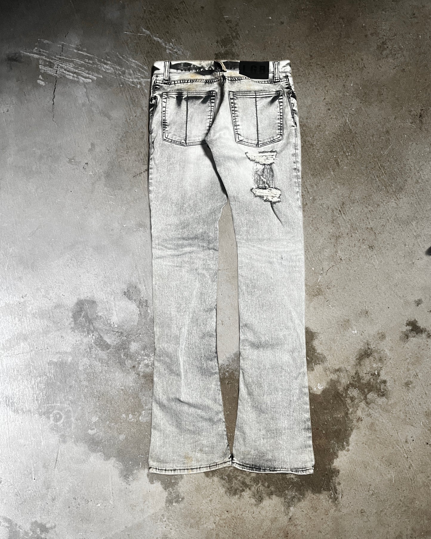 LGB Distressed Wolf Bootcut Denim