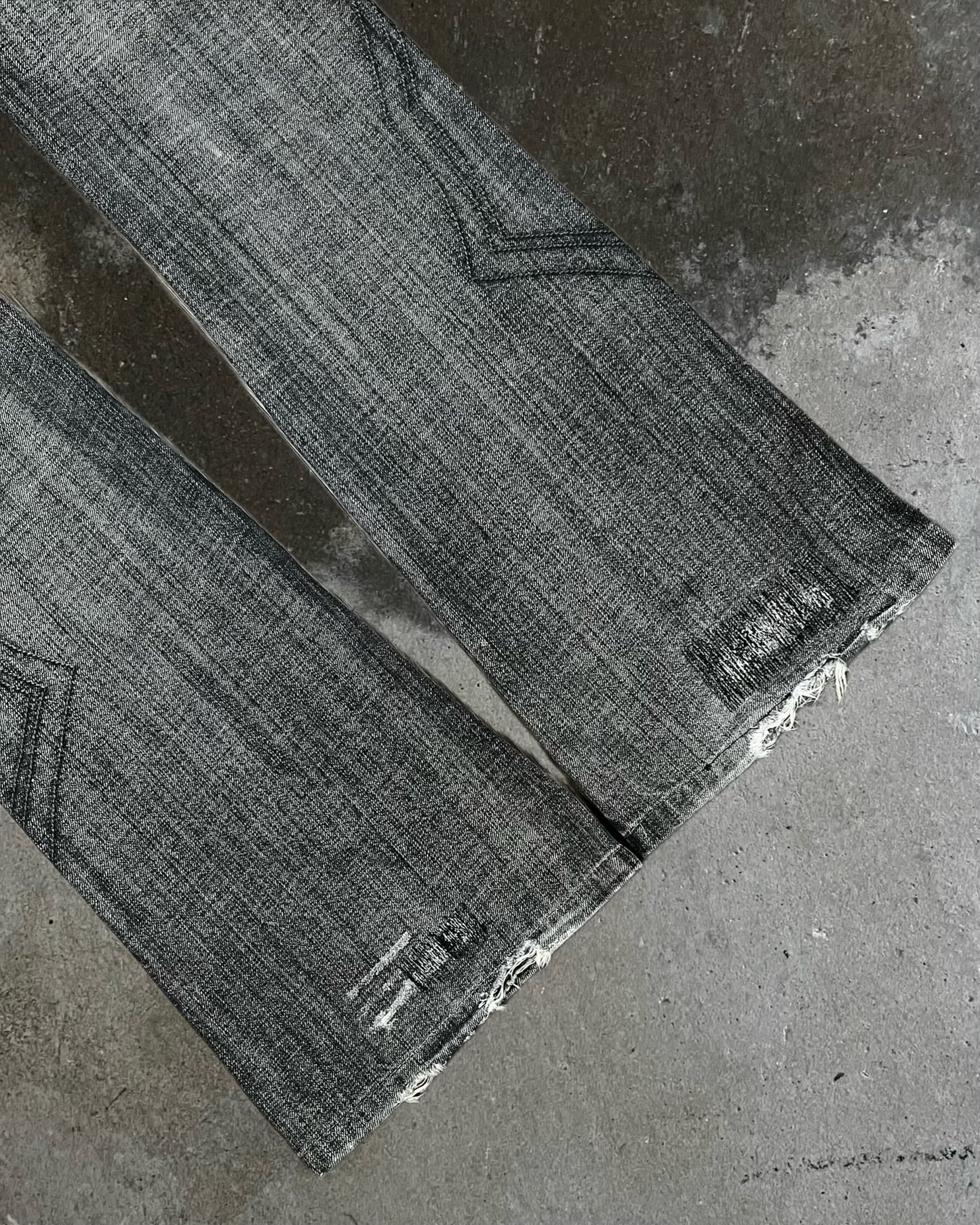 Tornado Mart Embroidered Jeans w/ Swarovski Crystals
