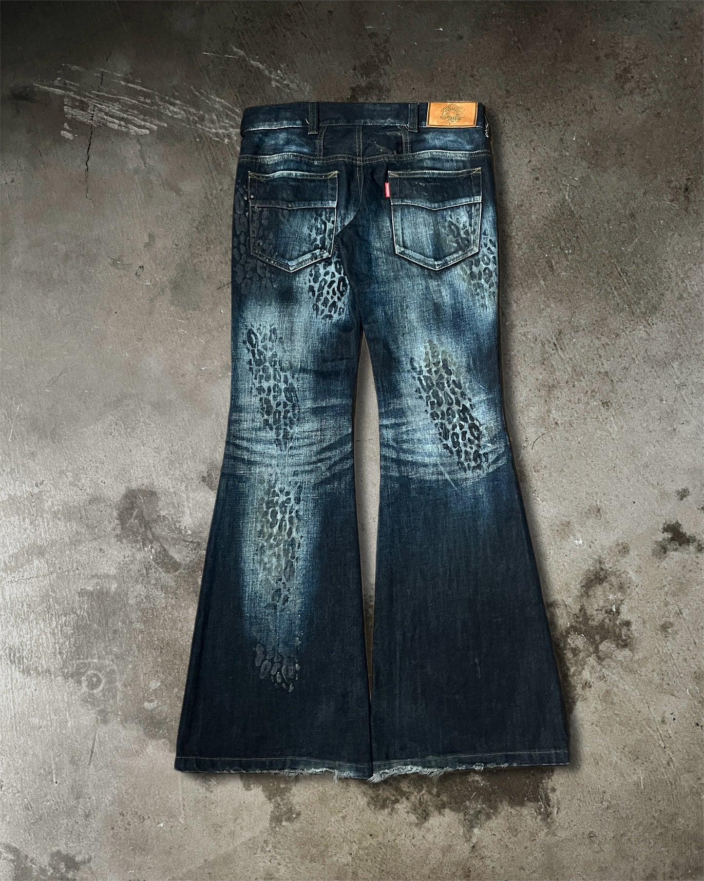 Tornado Mart Cheetah Flare Jeans