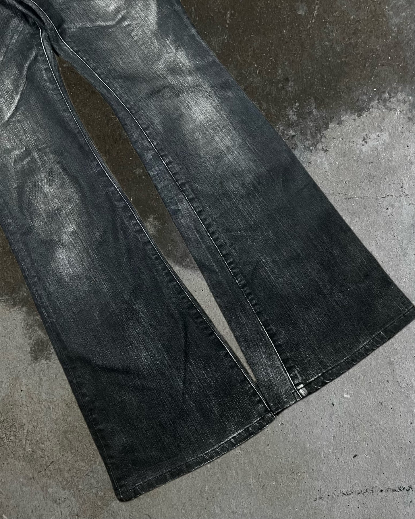 Tornado Mart Waxed Flared Denim