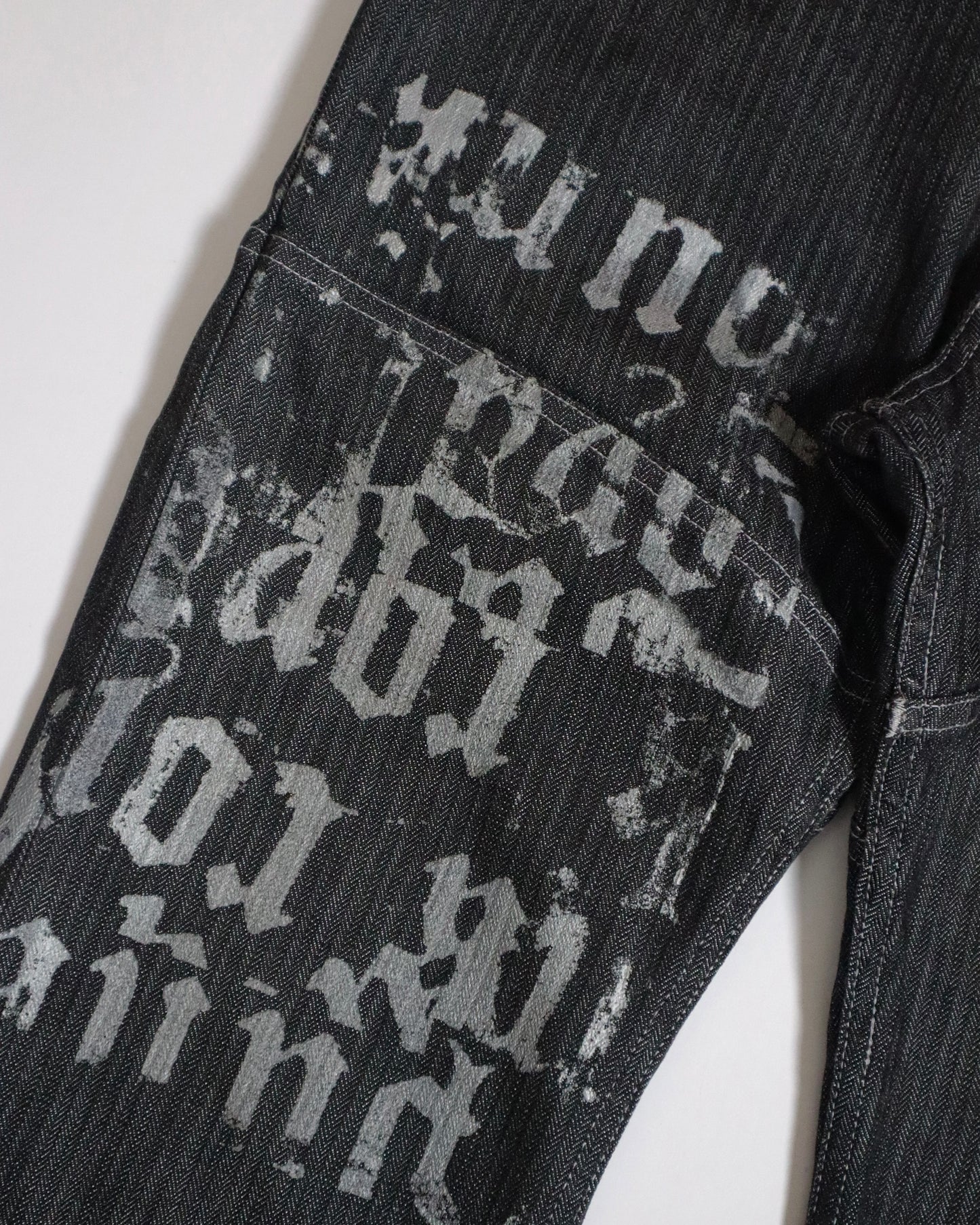 Tornado Mart Lace-Up Flare Jeans
