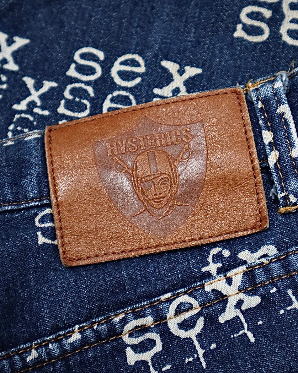 Hysteric Glamour Typewriter Flared Denim