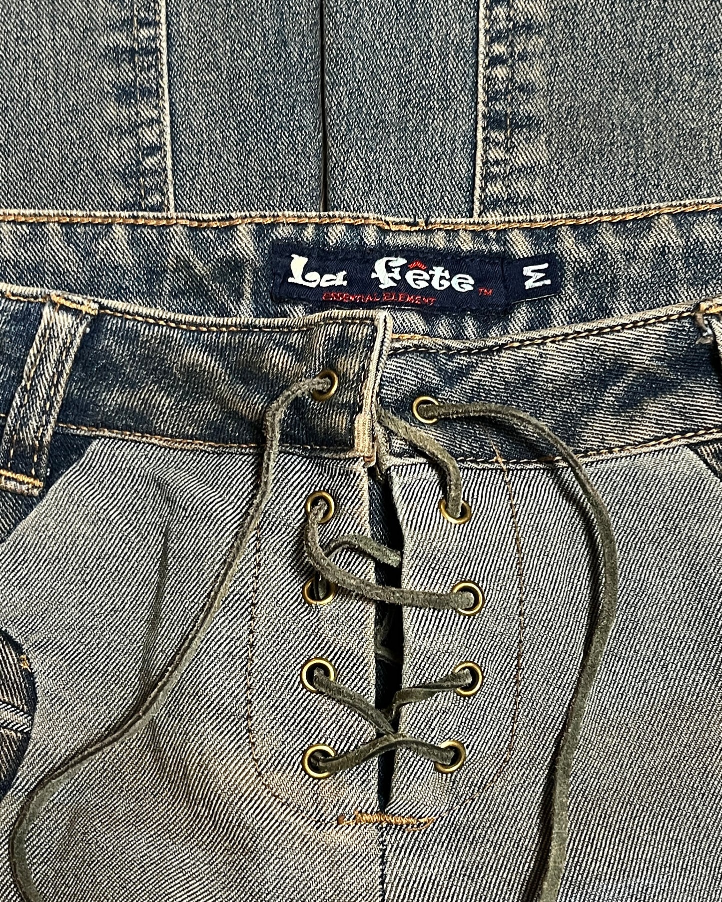 La Fête Bell Bottom Lace Pants