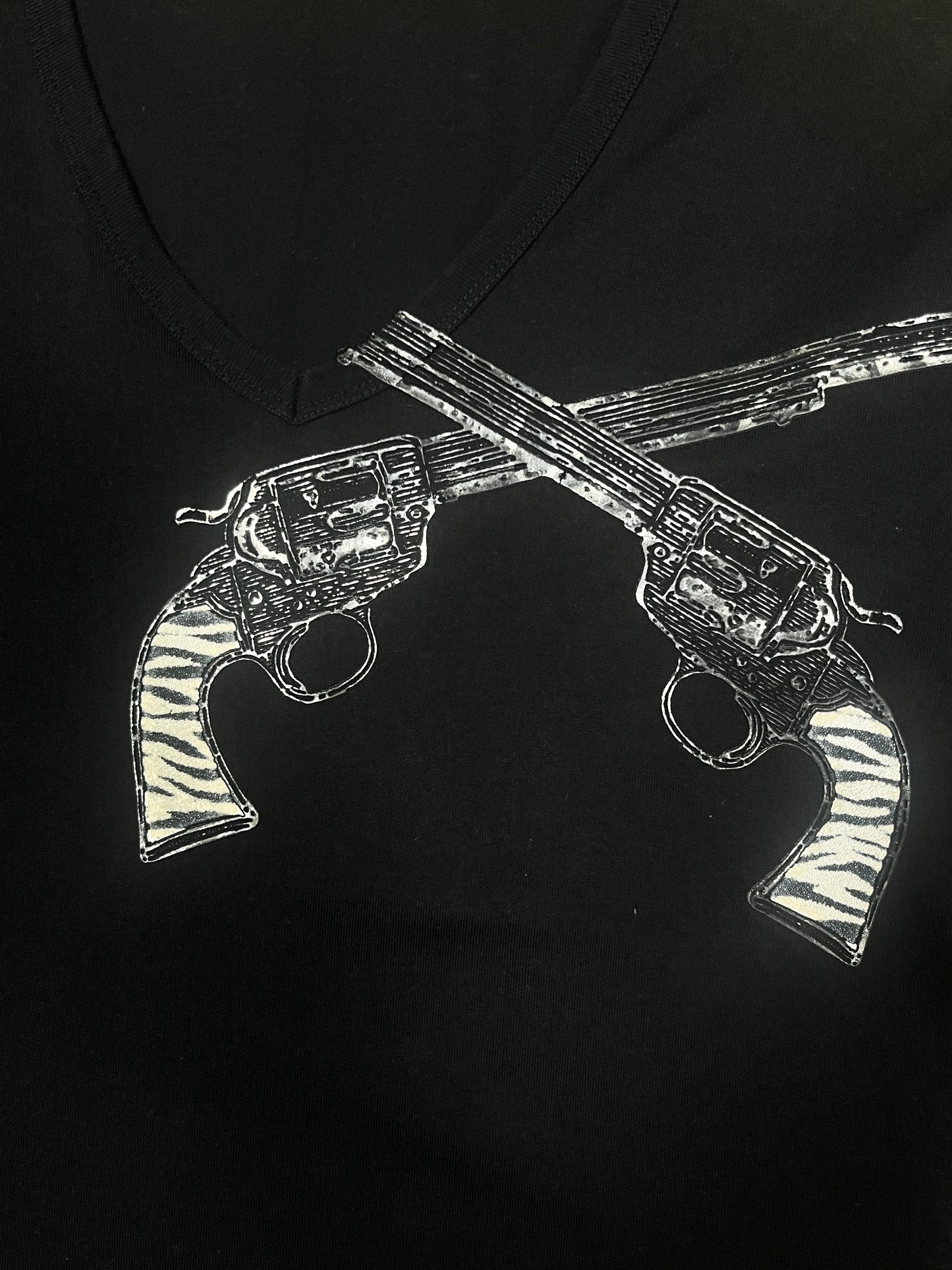 Roar Zebra Double Pistol Tee