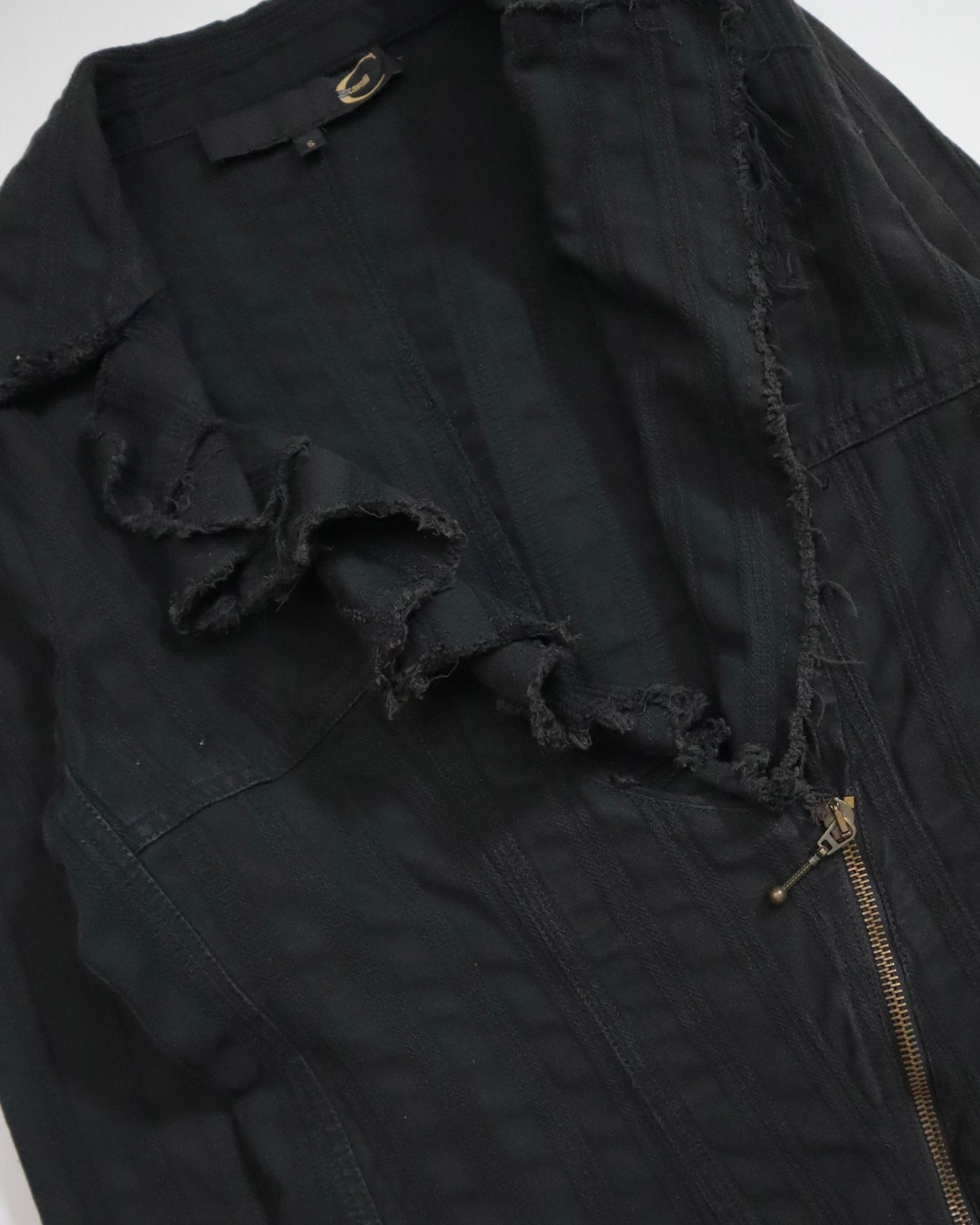 JustCavalli Asymmetrical Zip-Blazer