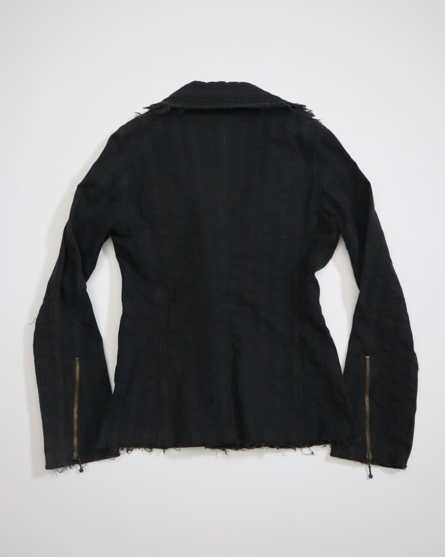 JustCavalli Asymmetrical Zip-Blazer