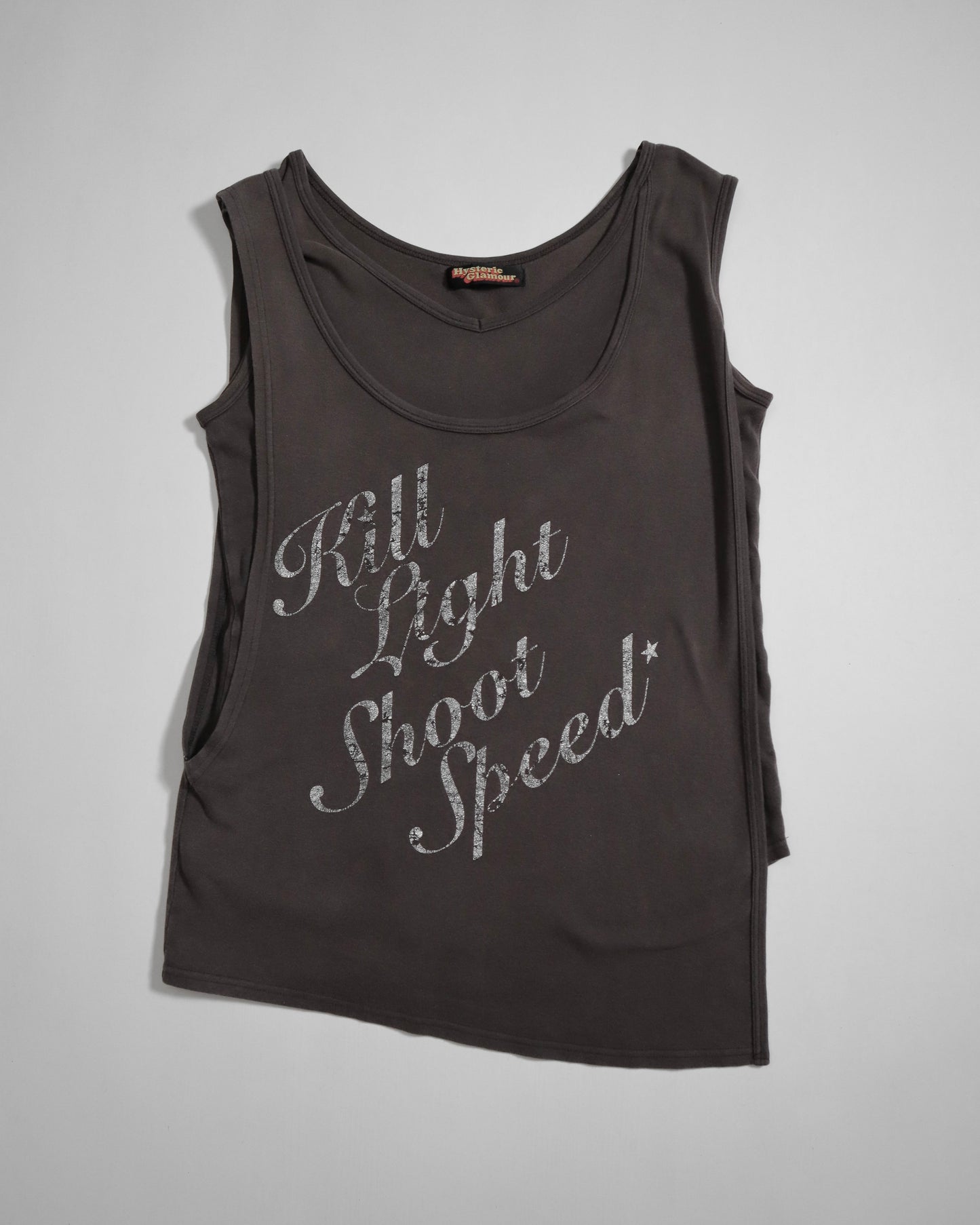 Hysteric Glamour "Kill Shoot Light Speed" Layered Tank