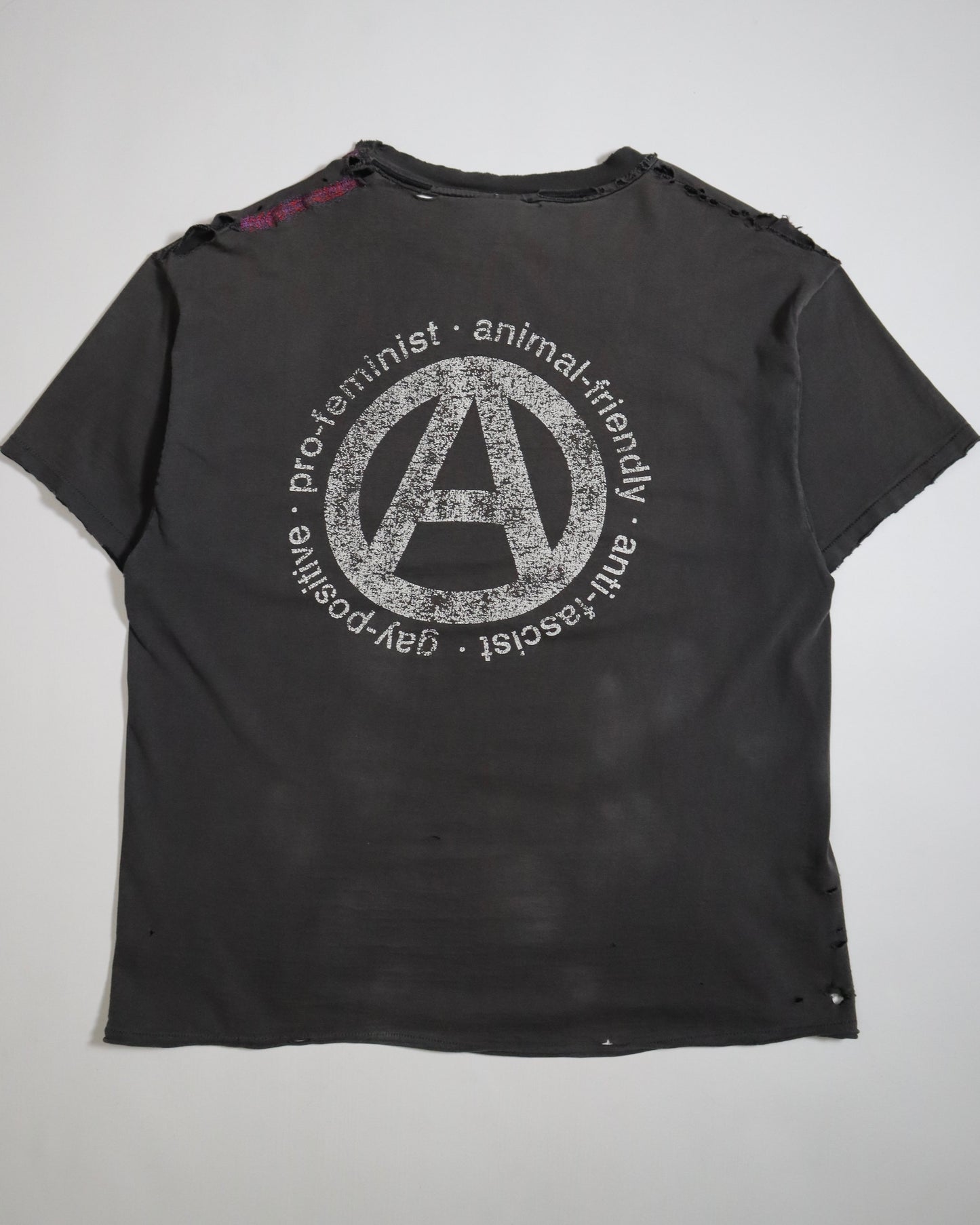 1980's Faded Single-Stitch Propagandhi Anarchy Tee