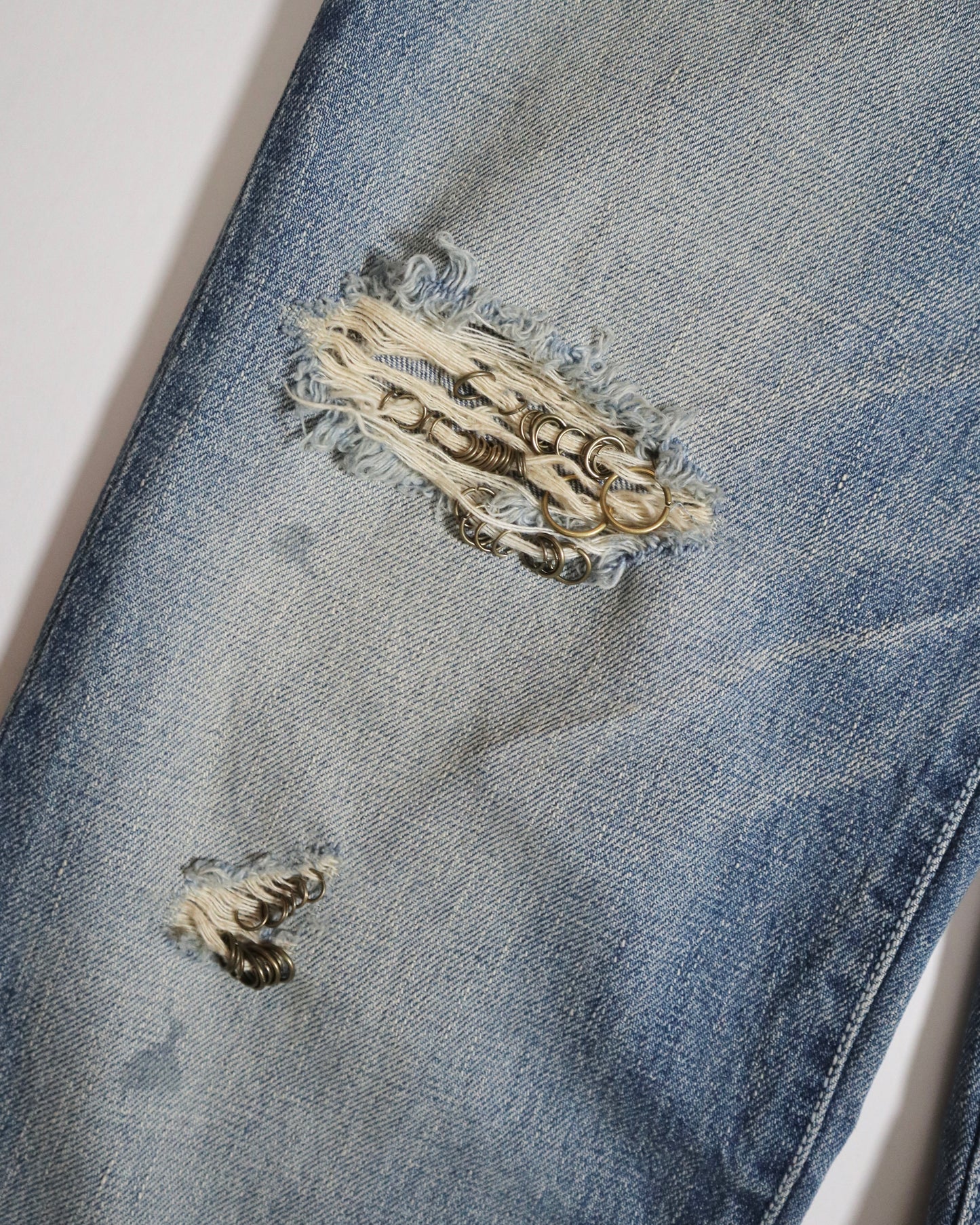 1 of 1 Custom Pierced Bootcut Jeans