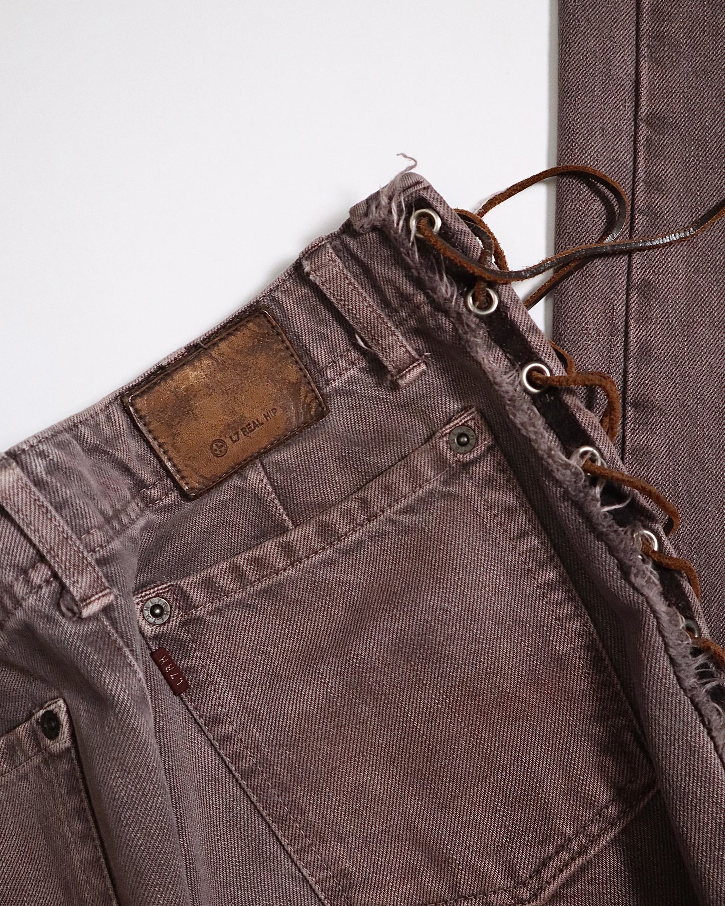 L7 Real Hip Corset Tassle Denim
