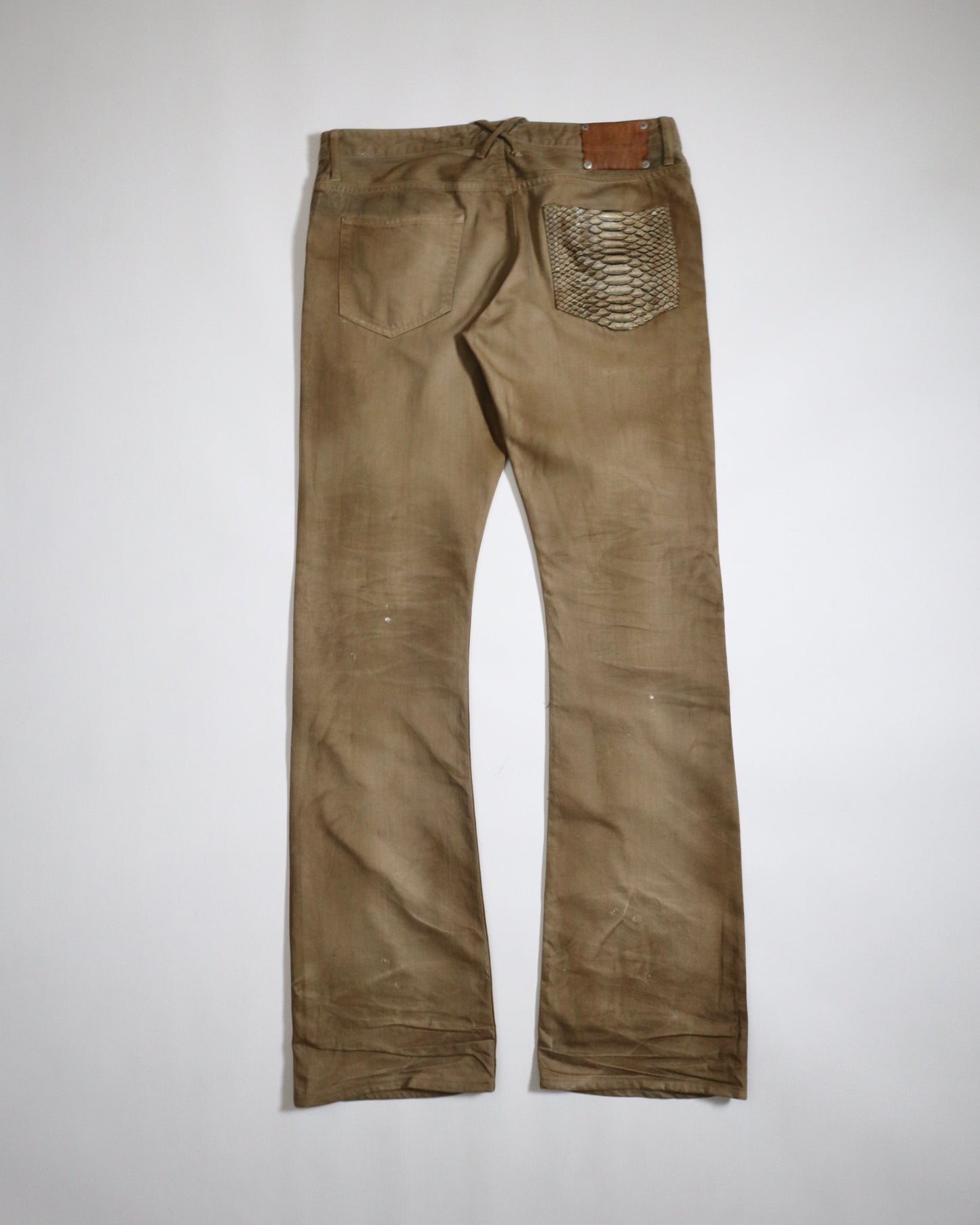 Isamu Katayama Backlash Alligator Pocket Jeans