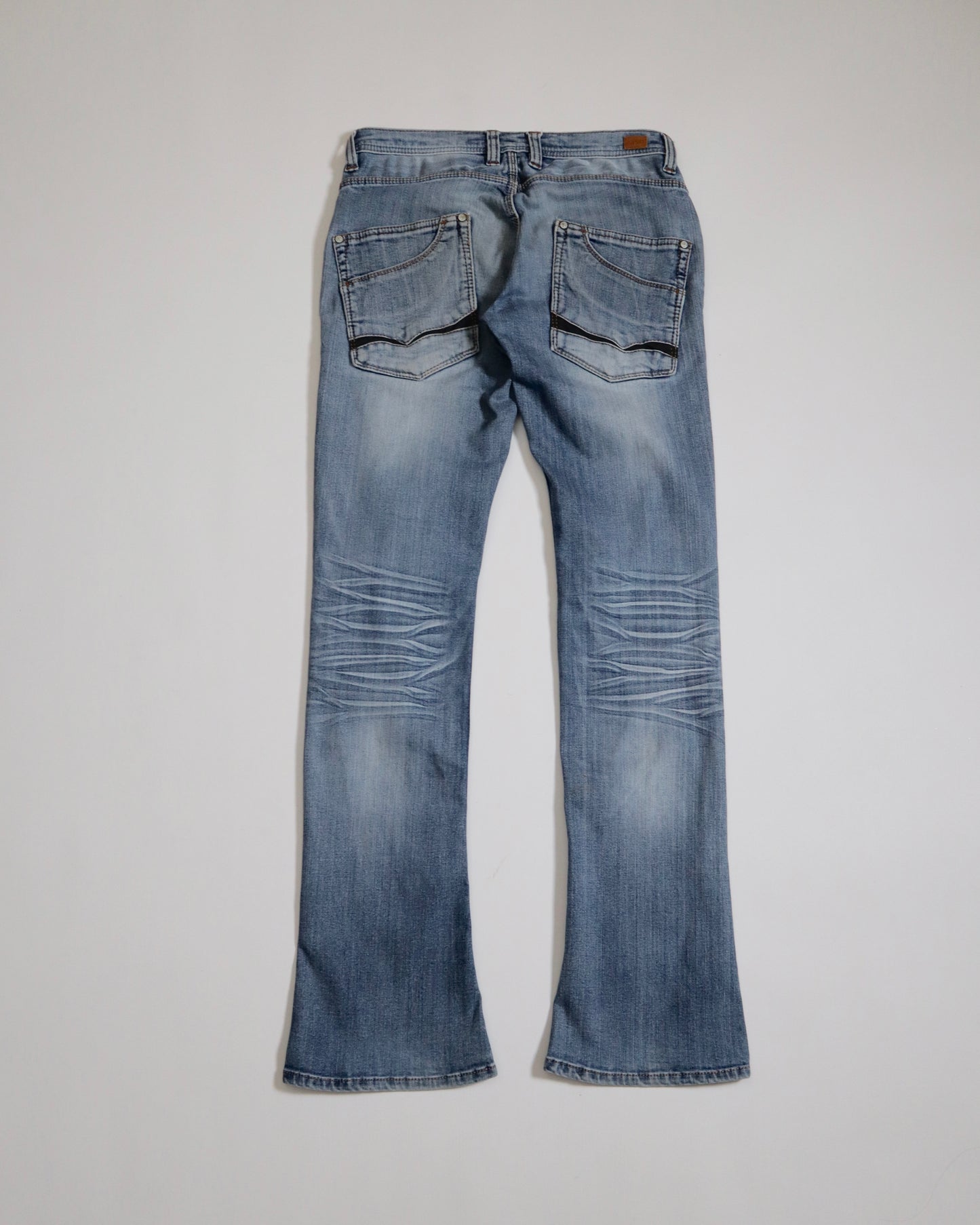 Nicole Club Zipper Pocket Flared Demin