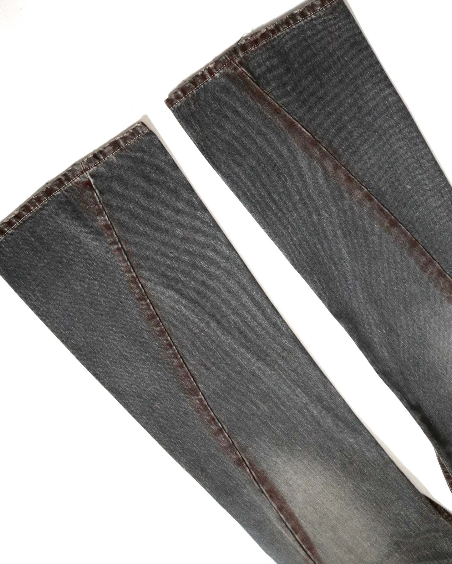 Tornado Mart Spiral Flare Cut Rust Jeans