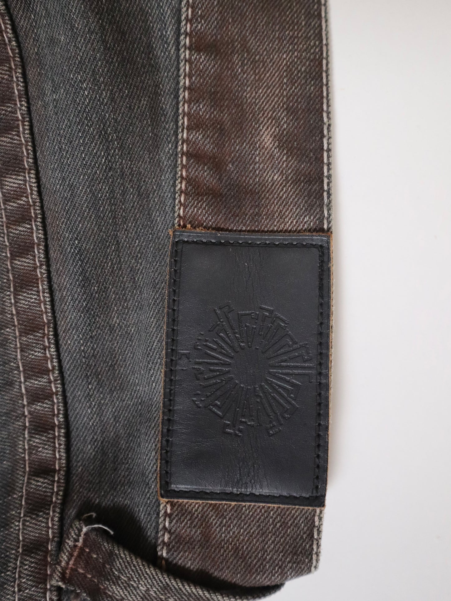 Tornado Mart Spiral Flare Cut Rust Jeans