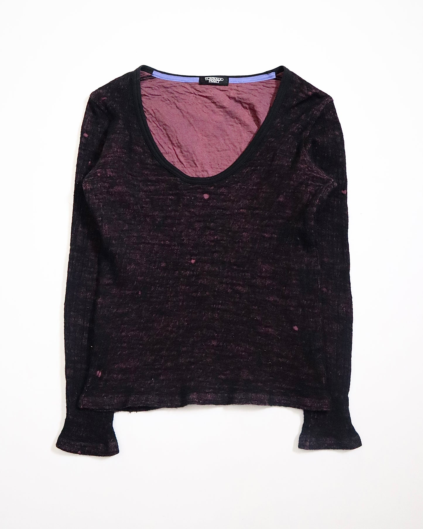 Tornado Mart Layered Knit Long-Sleeve