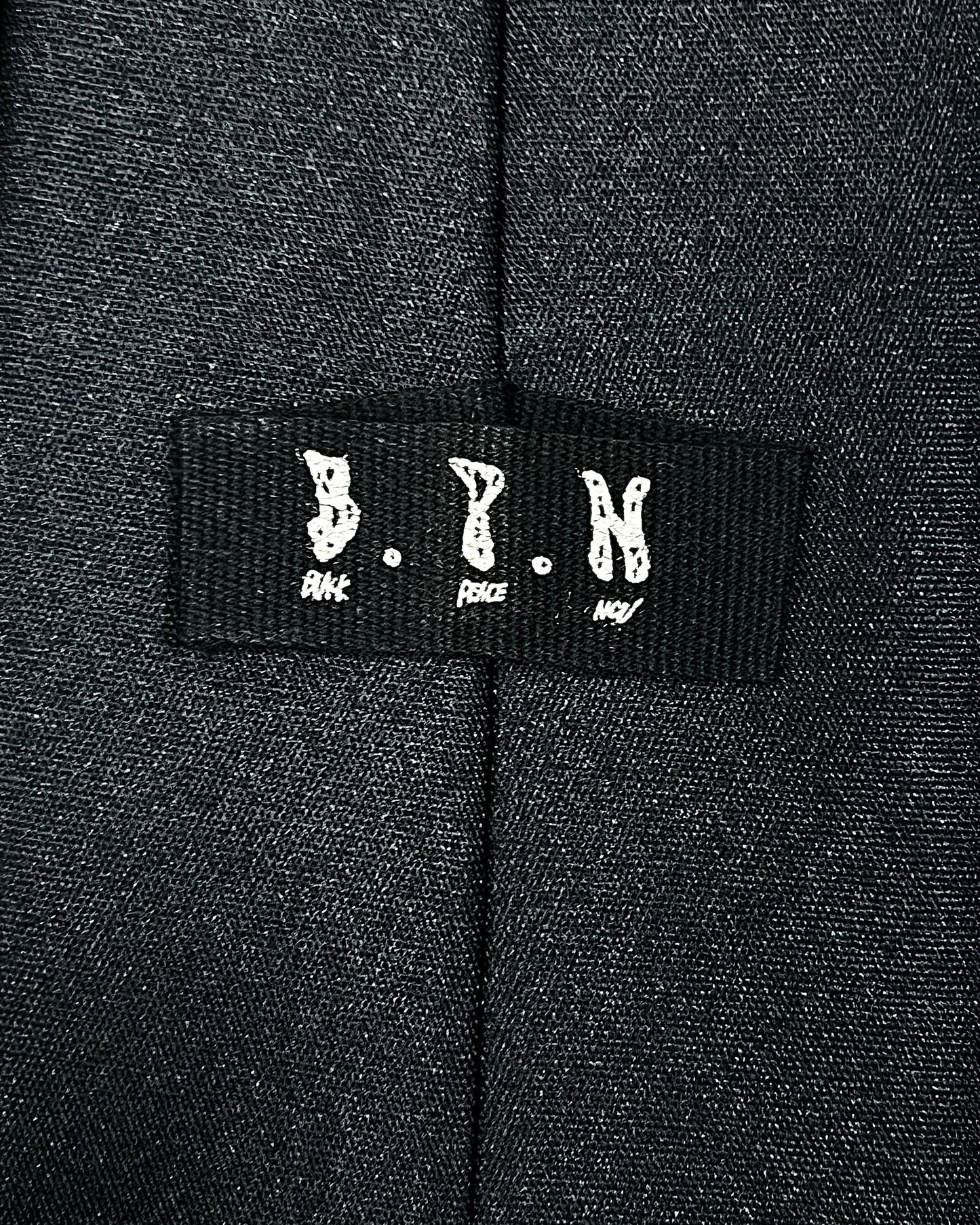 Black Peace Now Spider Web Tie