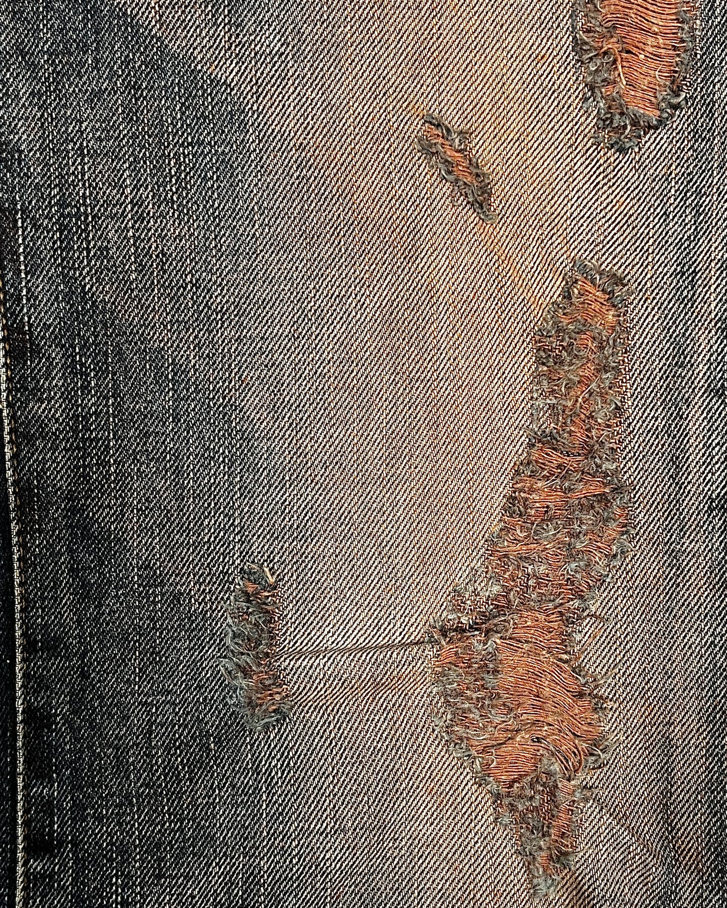 Fuga Distressed Back-Buckle Flared Jeans