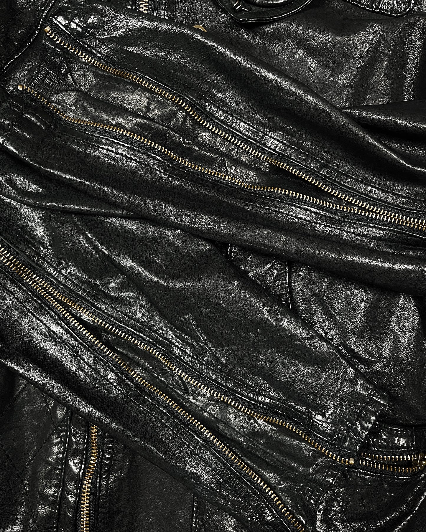 Share Spirit Leather Gas Mask Jacket