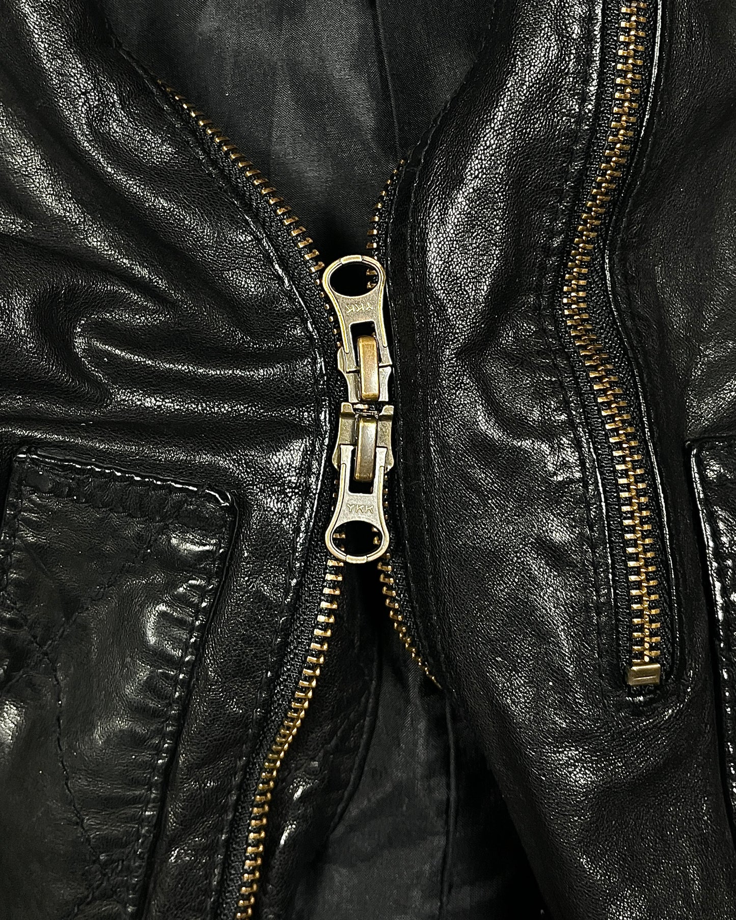 Share Spirit Leather Gas Mask Jacket
