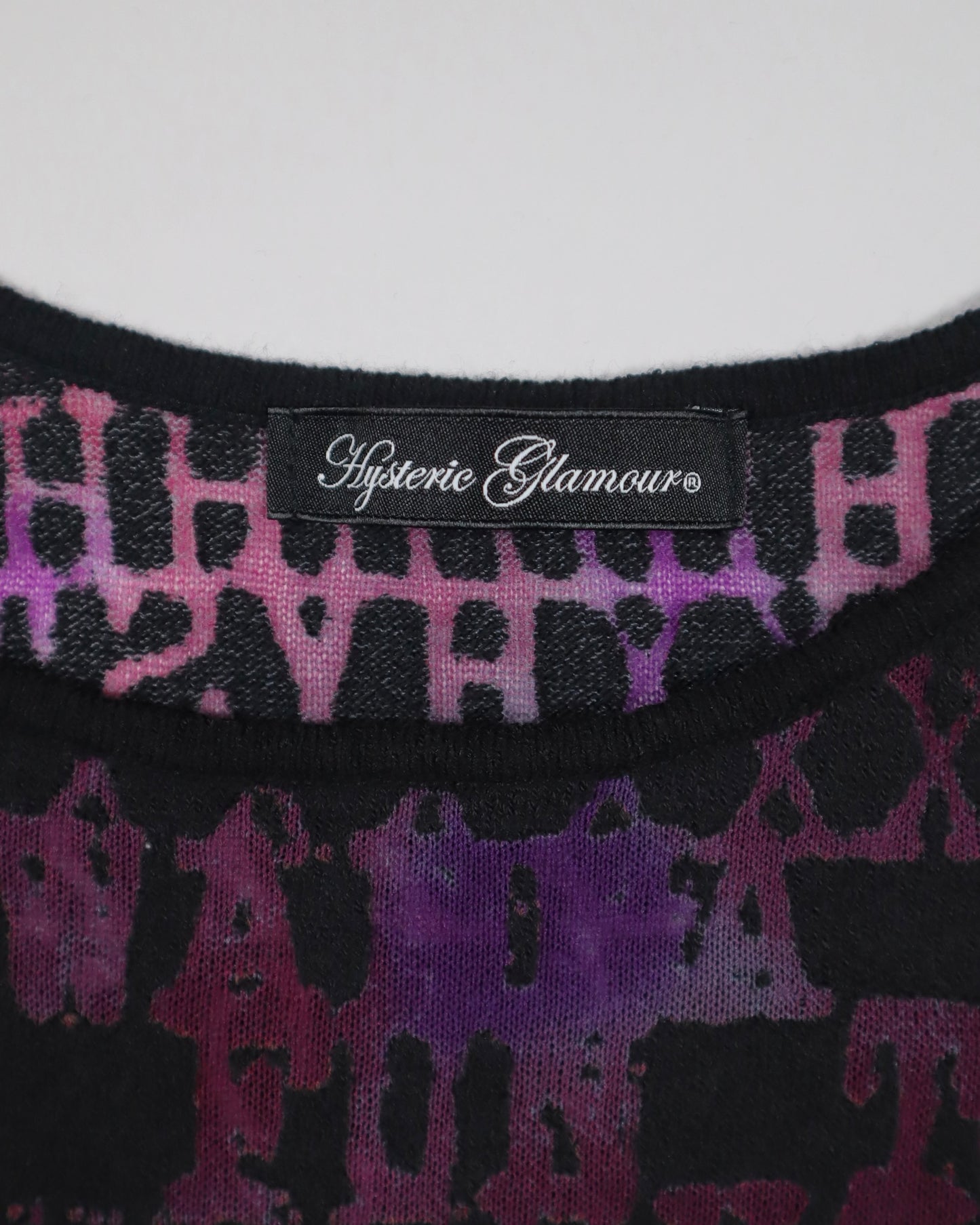 Hysteric Glamour Typewriter Thin-Knit Tank