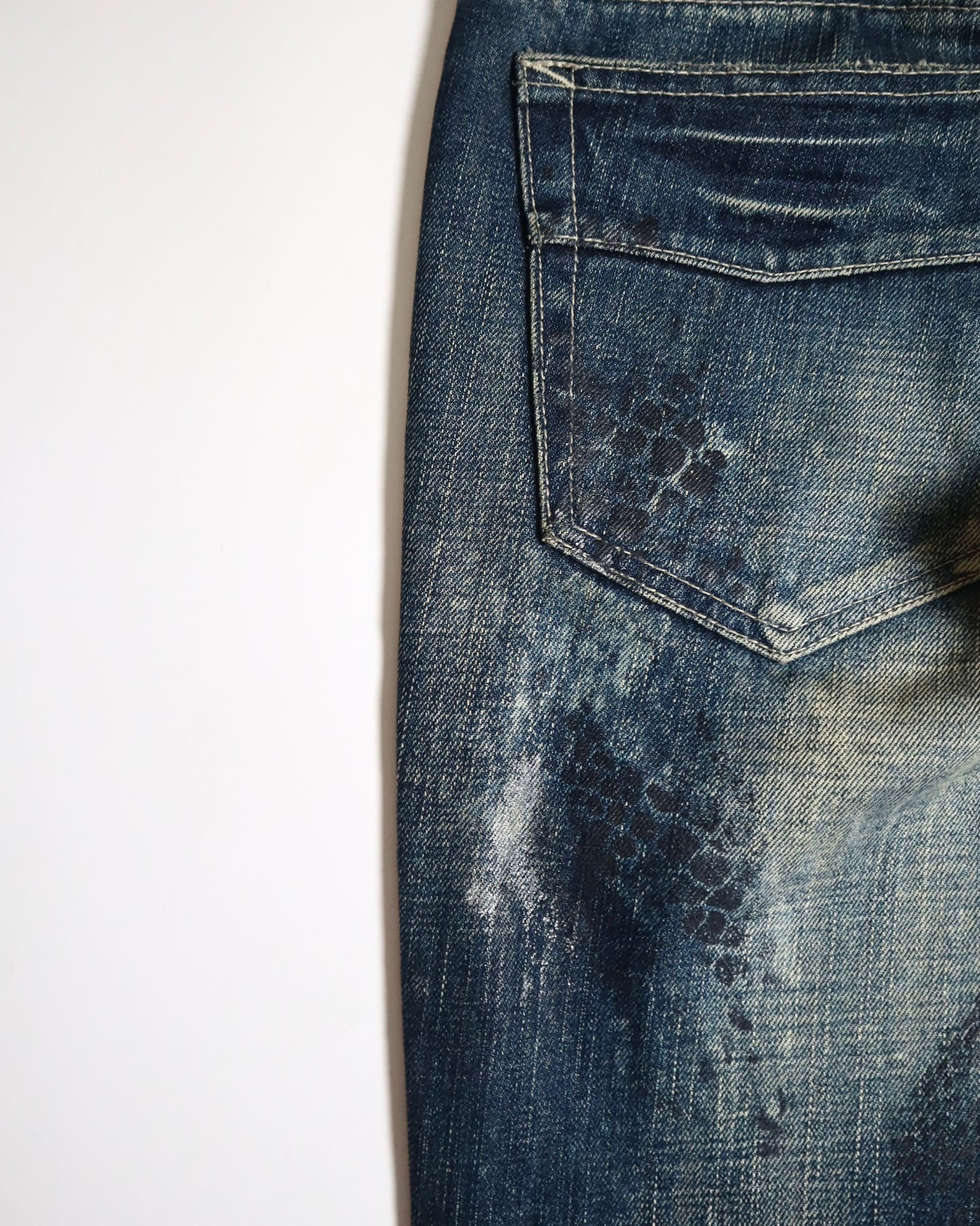 Tornado Mart Python Print Flare Jeans