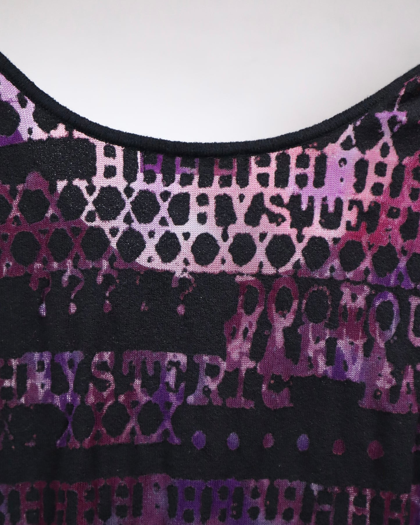 Hysteric Glamour Typewriter Thin-Knit Tank