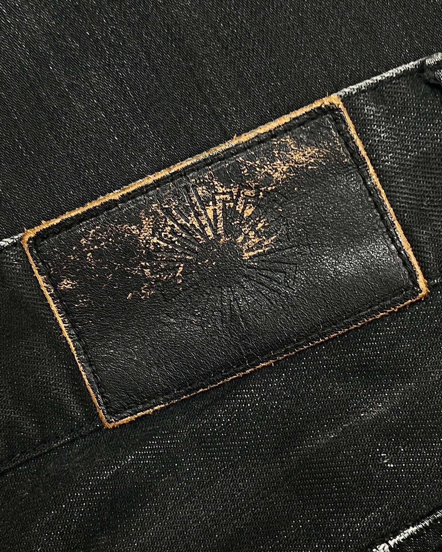 Tornado Mart Waxed Flared Denim