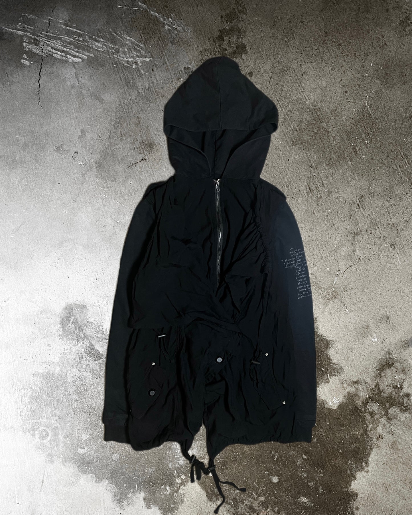 Heaven and Earth Layered Skull & Cross Hoodie