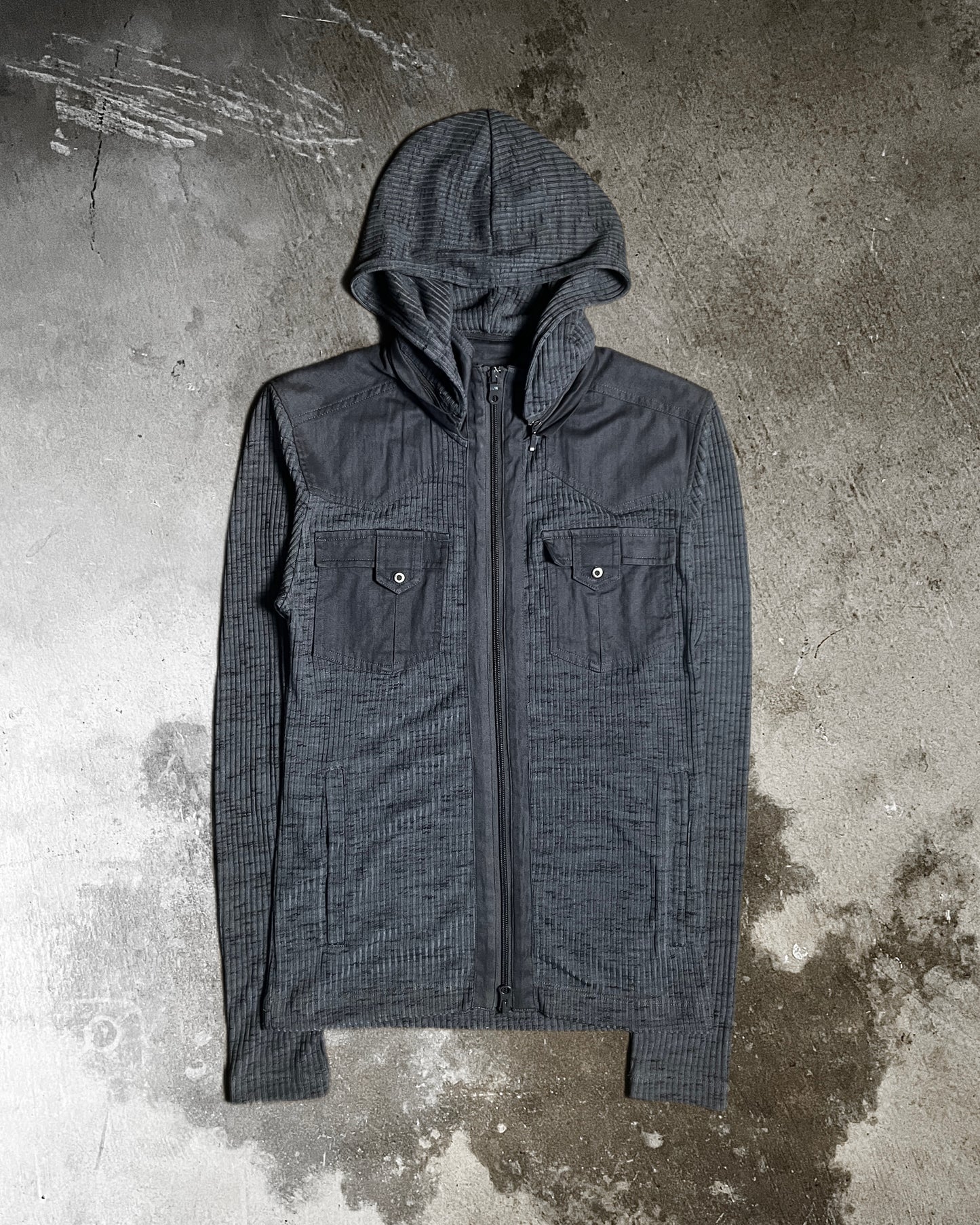 Nicole Club Double Zip Hoodie with Removable Hood