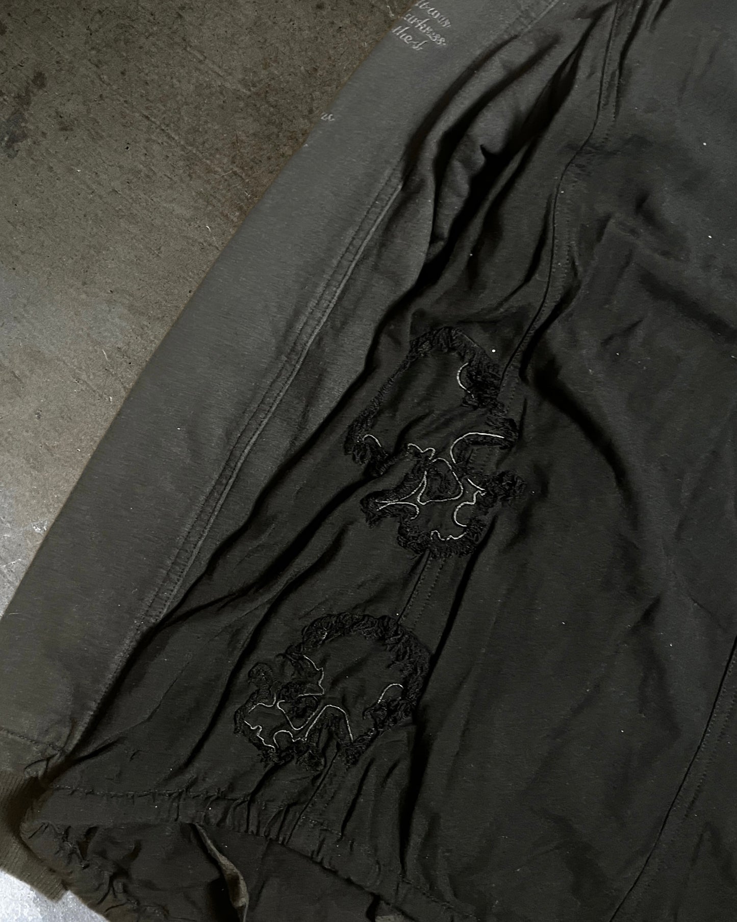 Heaven and Earth Layered Skull & Cross Hoodie