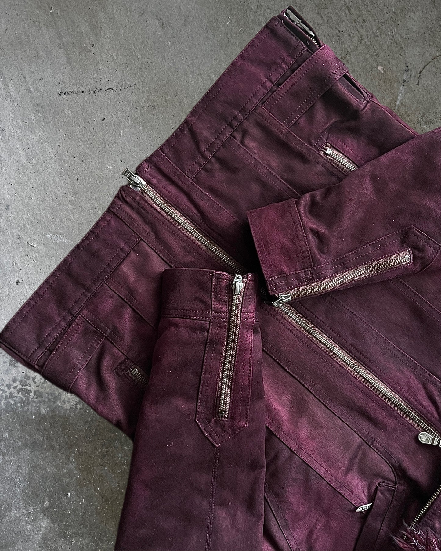 Tornado Mart Suede Jacket with Removable Fur Neck