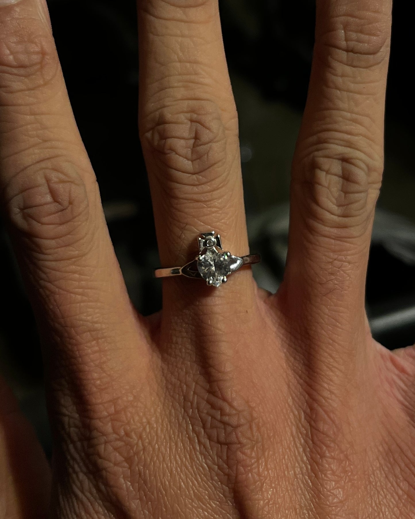 Vivienne Westwood Heart Shaped Diamond Ring