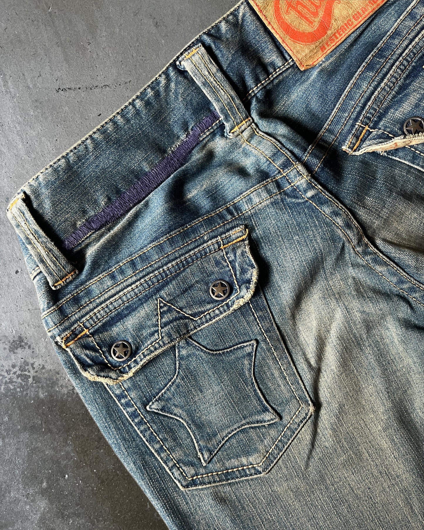 Hysteric Glamour Patchwork Flared Jeans