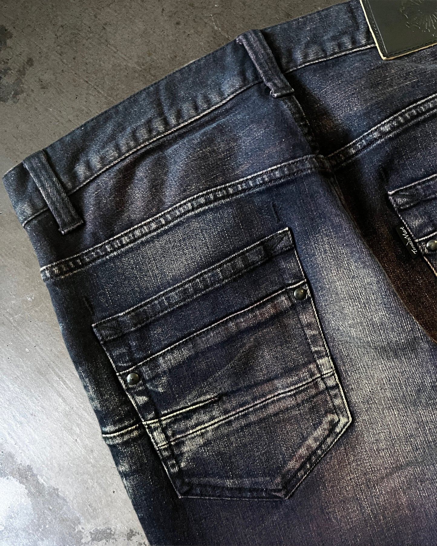 Tornado Mart Purple Fade Flared Denim