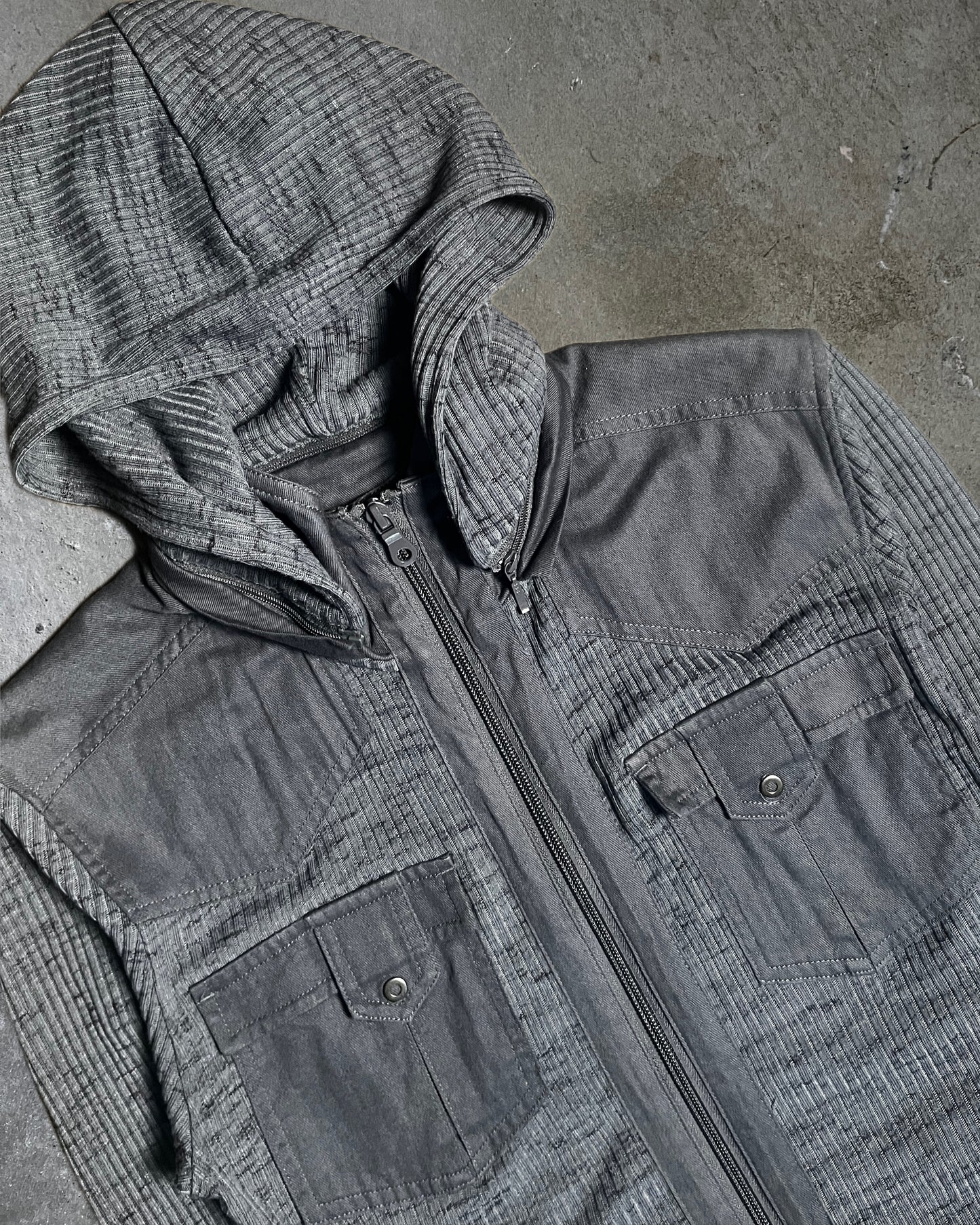 Nicole Club Double Zip Hoodie with Removable Hood