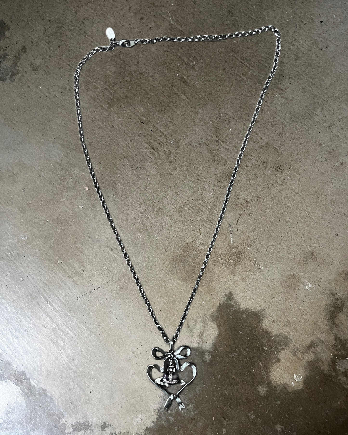 Vivienne Westwood Ribbon Heart Necklace