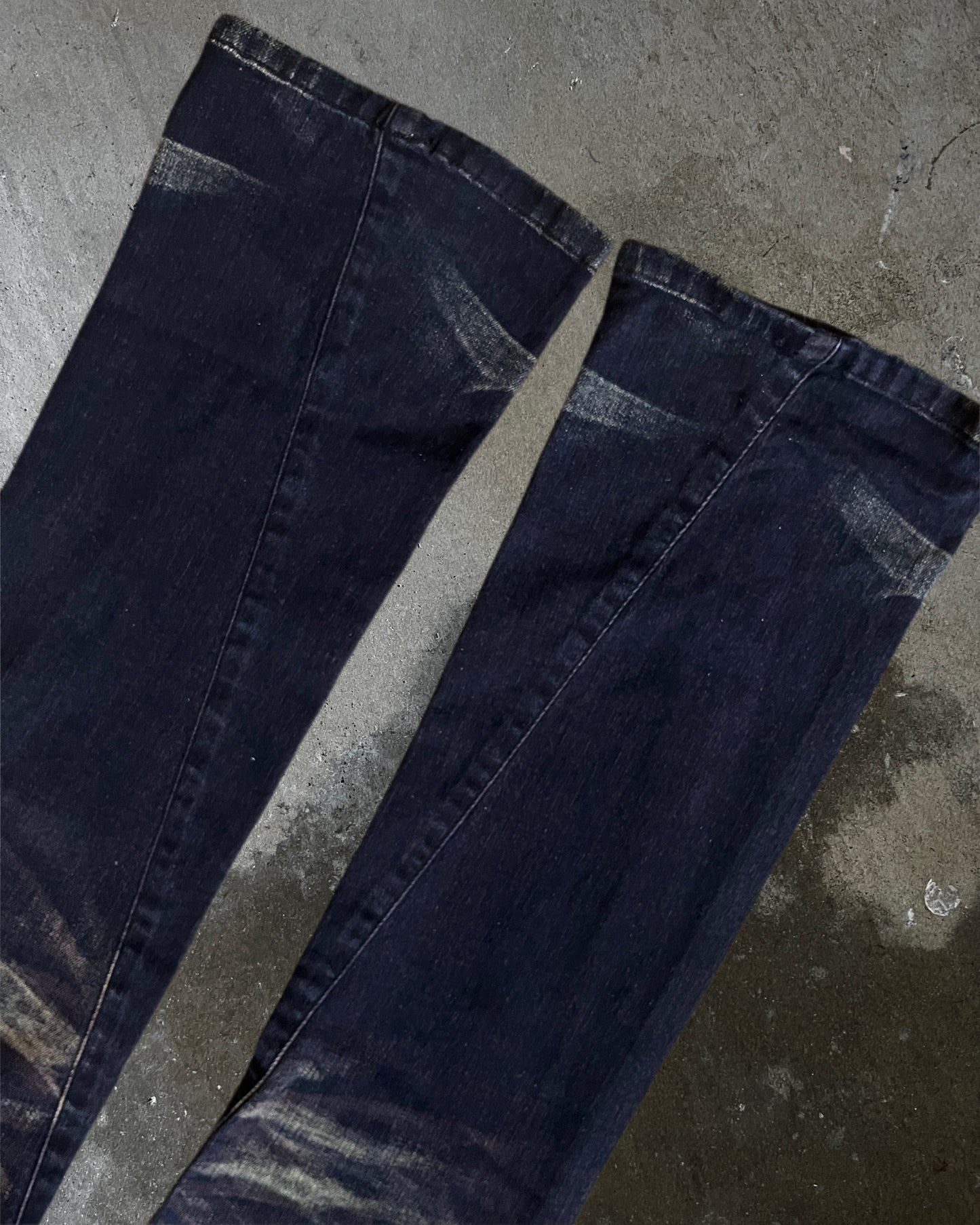 Tornado Mart Purple Fade Flared Denim