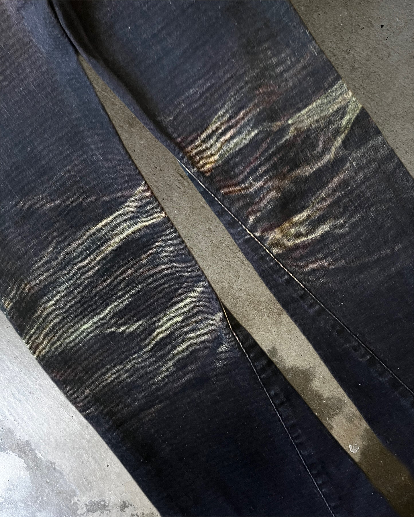 Tornado Mart Purple Fade Flared Denim
