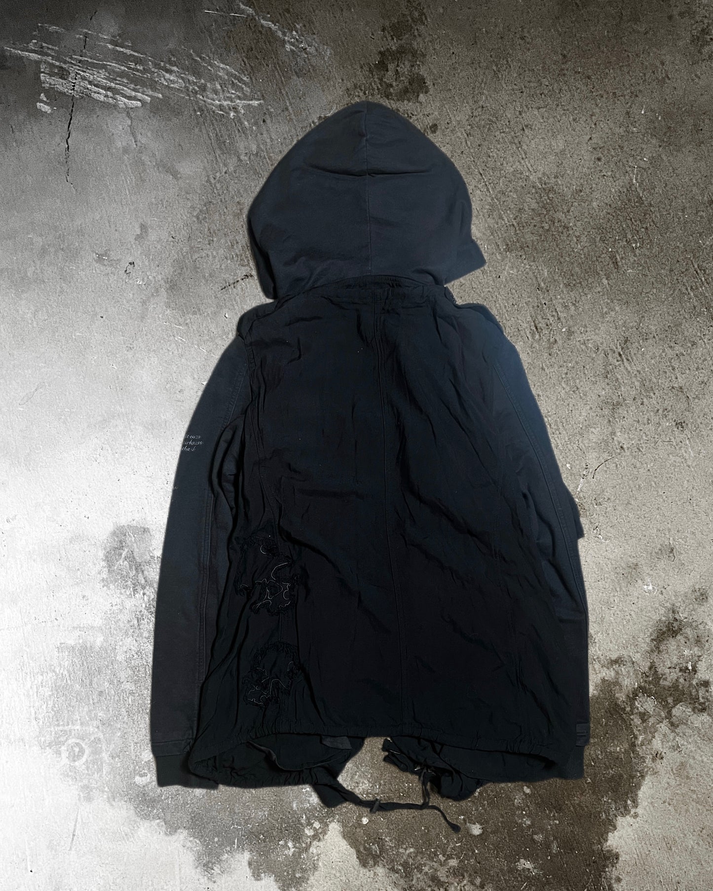 Heaven and Earth Layered Skull & Cross Hoodie