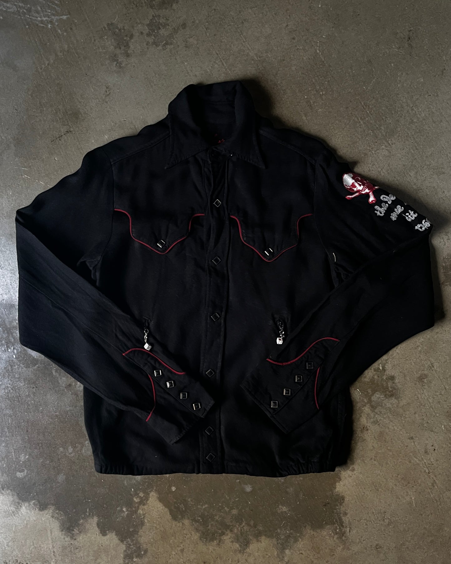 Hysteric Glamour "The Devil Made Me Do It" Wool Button-Up