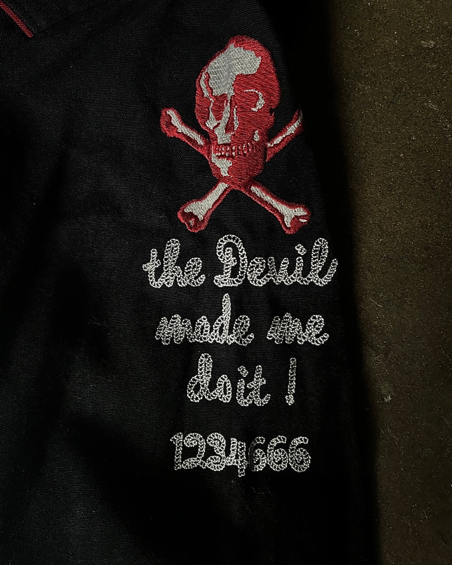 Hysteric Glamour "The Devil Made Me Do It" Wool Button-Up