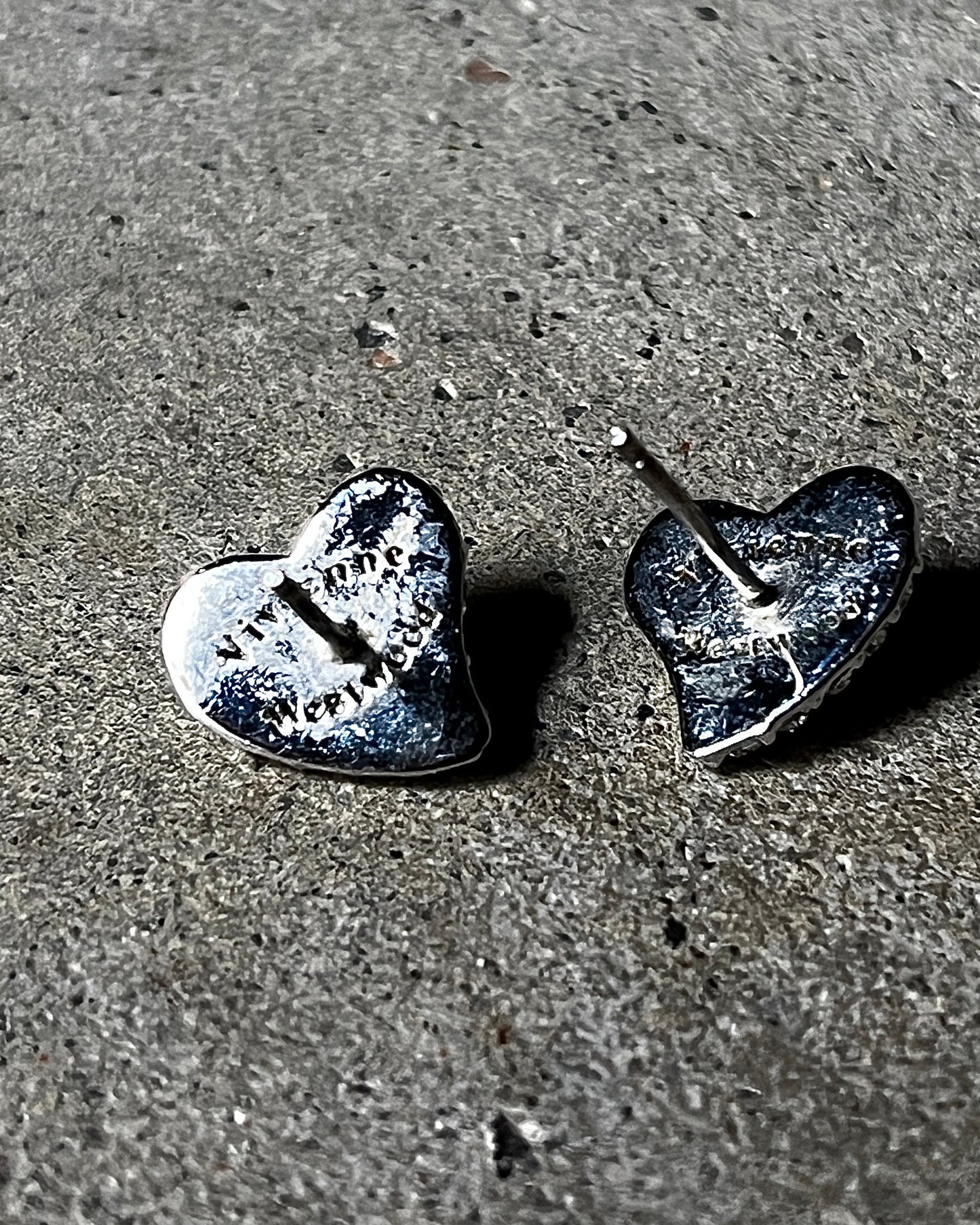 Vivienne Westwood Diamond & Gold Heart Earrings
